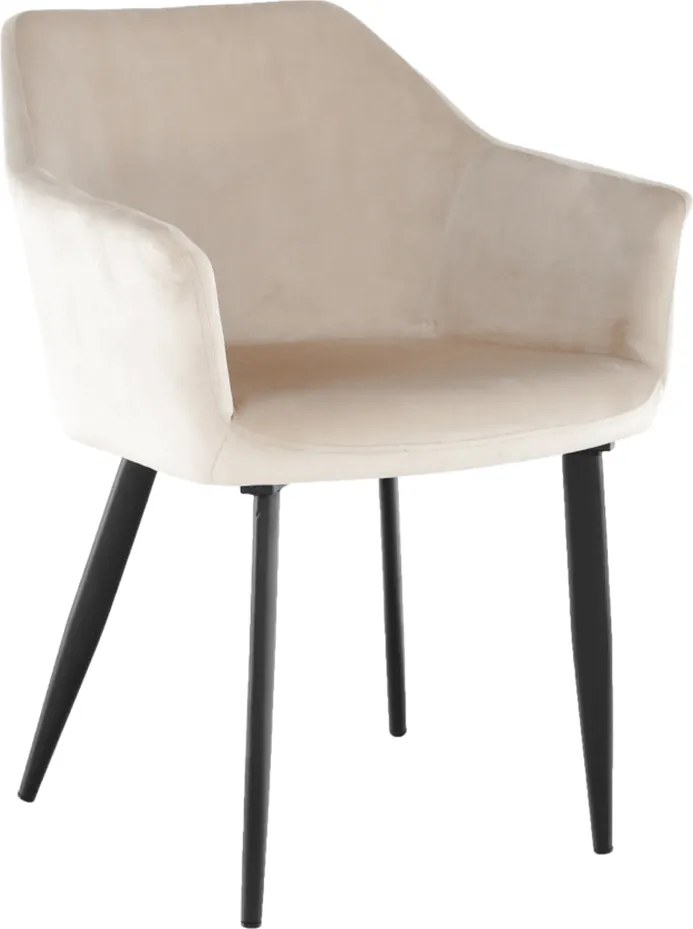 Szék, szövet bézs/fekete lábak, ODOVEL