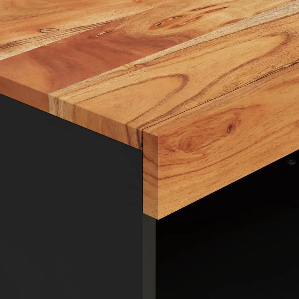 tömör akácfa TV-szekrény 60 x 33 x 43,5 cm