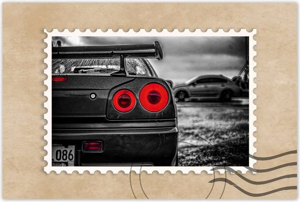 Poszterek 60x40 Sport Nissan Gtr Lámpák