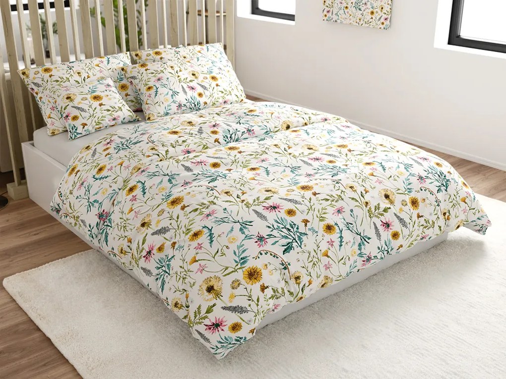 Pamut ágyneműhuzat MEADOW CHARM színes Ágyneműhuzat mérete: 2 db 70 x 90 cm | 200 x 220 cm