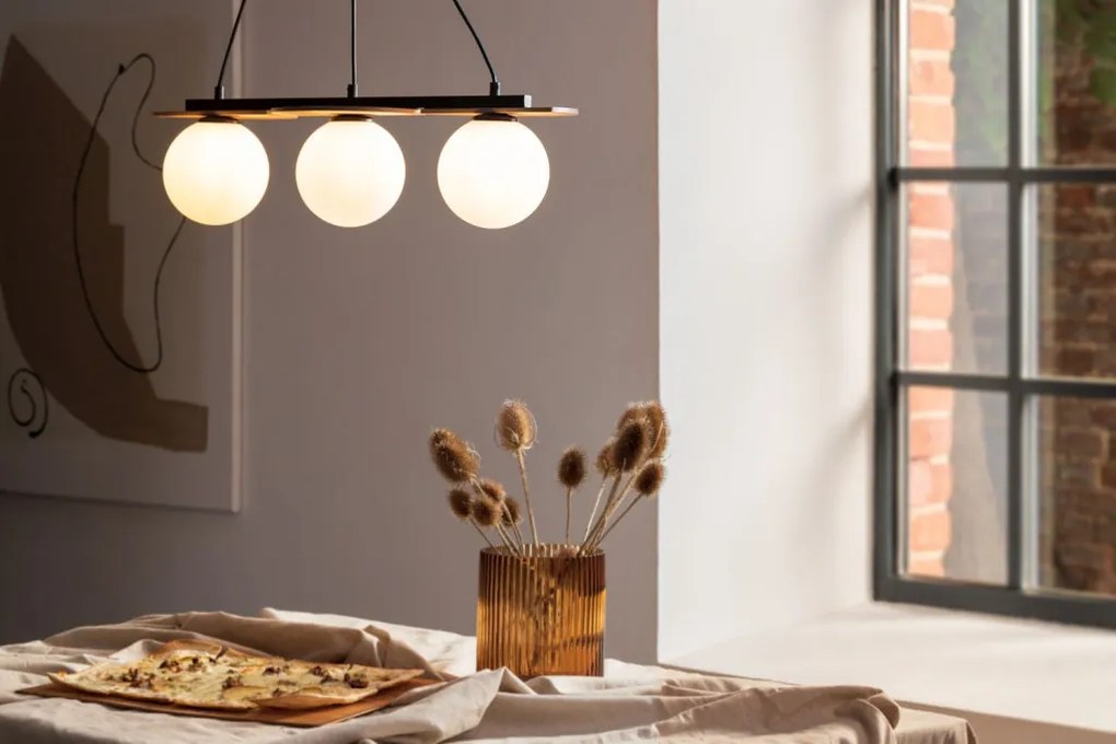 SIGMA LIGHTING 33299 MIRROR Többágú Függesztett Lámpa Barna, Fekete G9 IP20
