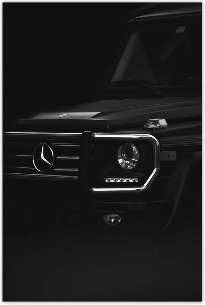 Poszterek 80x120 Mercedes fekete Terepjáró