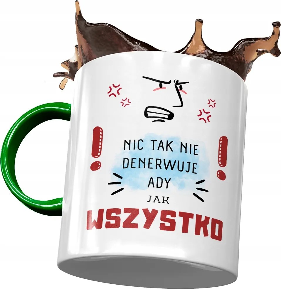 Zöld Bögre Ady Feleség Barátnő Ajándék Nyomtatott Fotóval