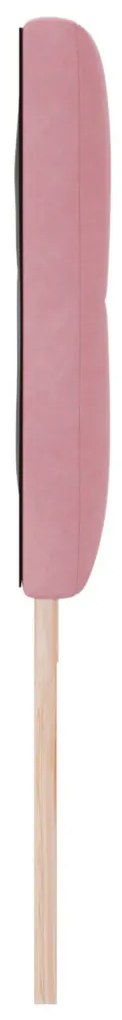 Fejtámla Gombos Rózsaszín 180 cm Bársony