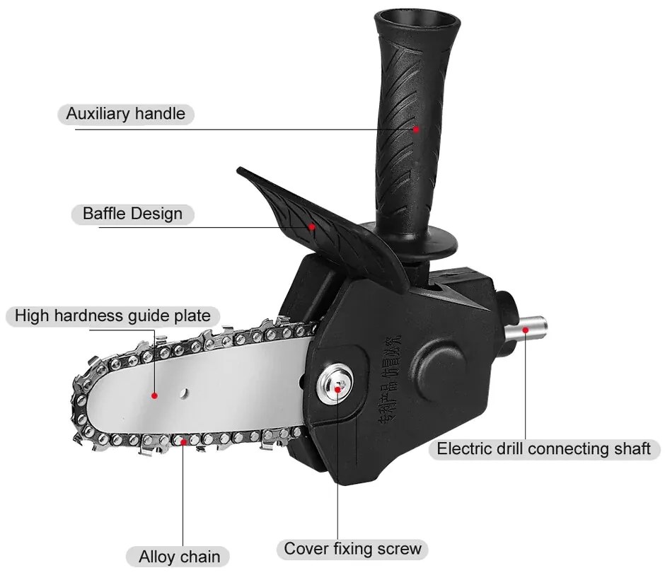 Fúróátalakító - láncfűrész - 6 hüvelyk