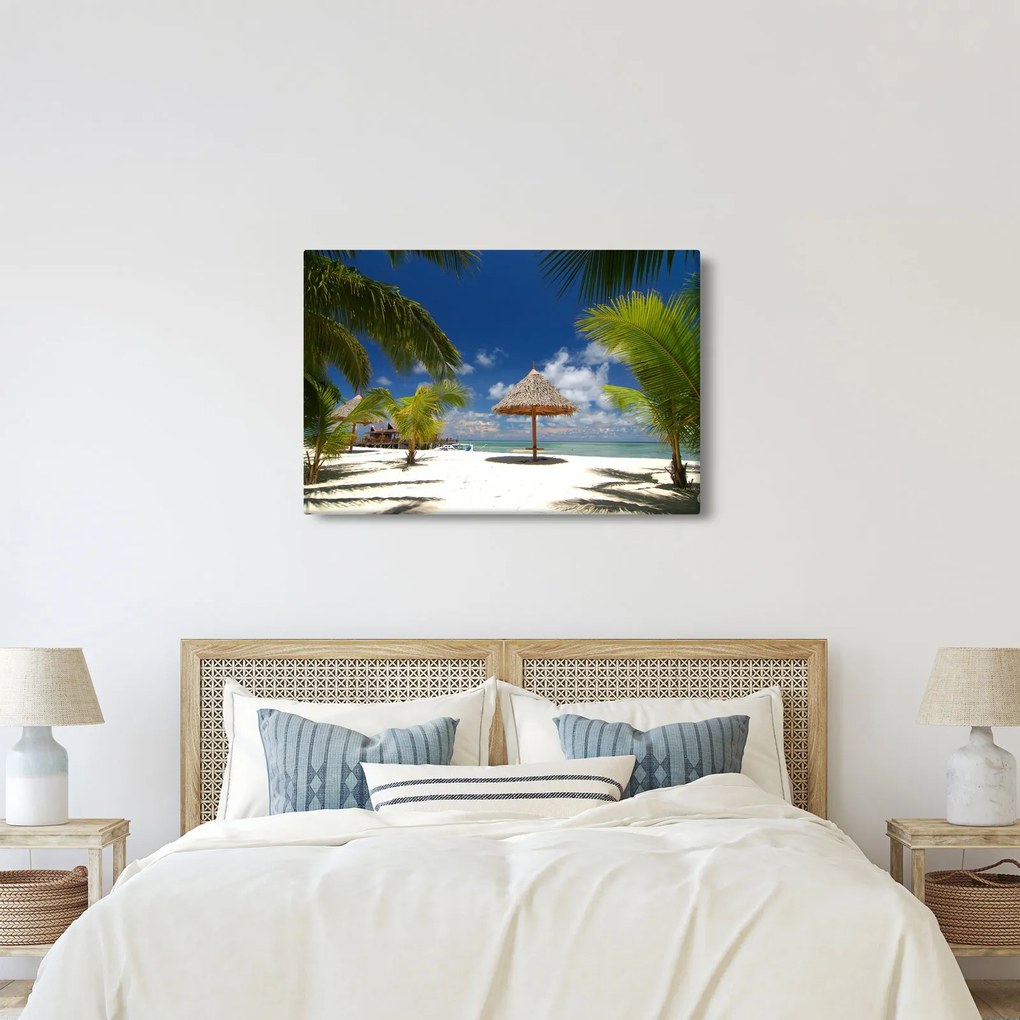 Kép - Fehér homokos strand (90x60 cm)
