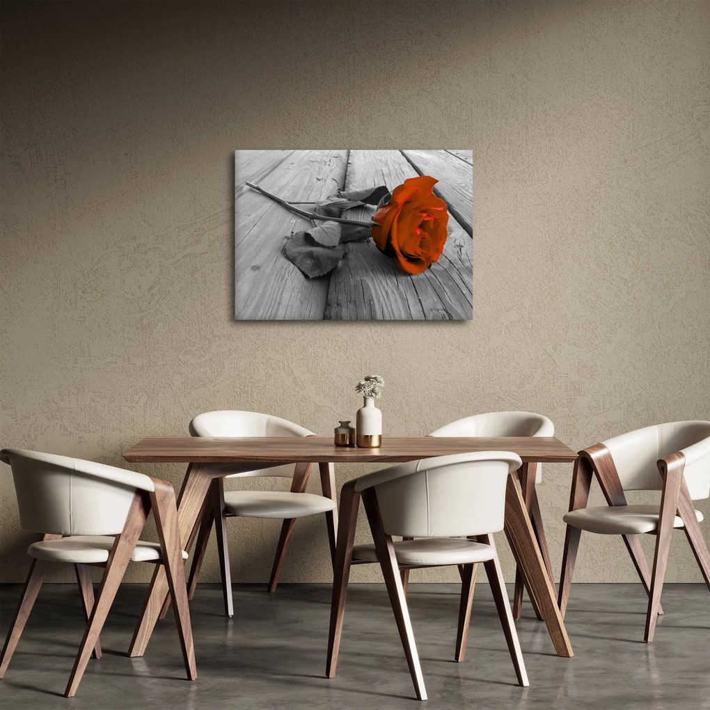 Kép - Narancs Rózsa (70x50 cm)