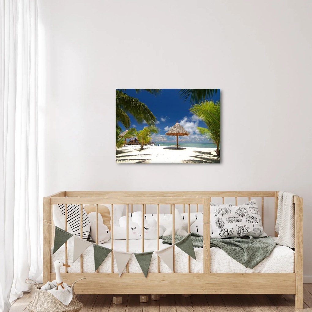 Kép - Fehér homokos strand (70x50 cm)