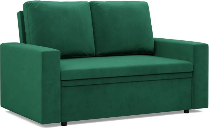 Zeus kanapé, bársony, hab töltet, egyenes kartámasz, zöld