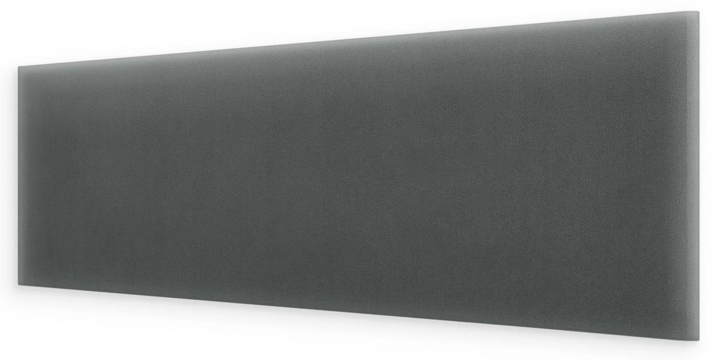 Bársony kárpitozott panel - Téglalap - 90x30cm Szín: Fekete