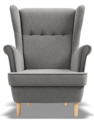 Uszak Mini fotel, fonott, szürke