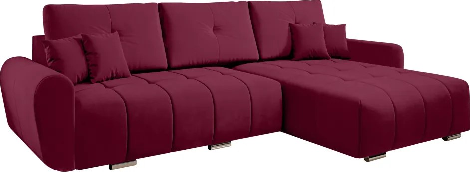 Univerzális ülőgarnitúra, anyag Monolith bordó, LONGA ROH