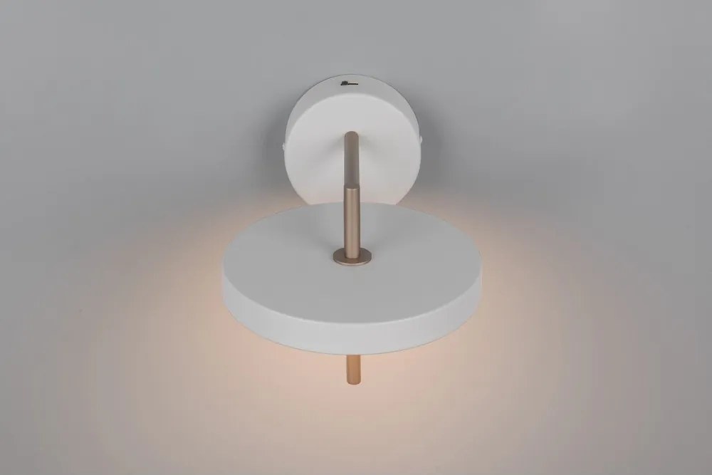 Elefántcsont színű LED dimmelhető fali lámpa hajlítható szerkezettel ø 20 cm Keaton – Trio