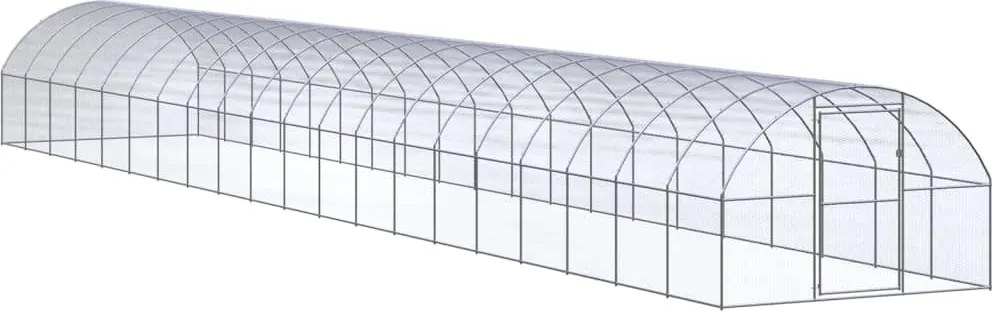 vidaXL kültéri horganyzott acél tyúkól 3 x 20 x 2 m