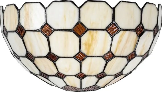Brilagi - Tiffany stílusú vitrázs falikar DORAN 1xE14/40W/230V