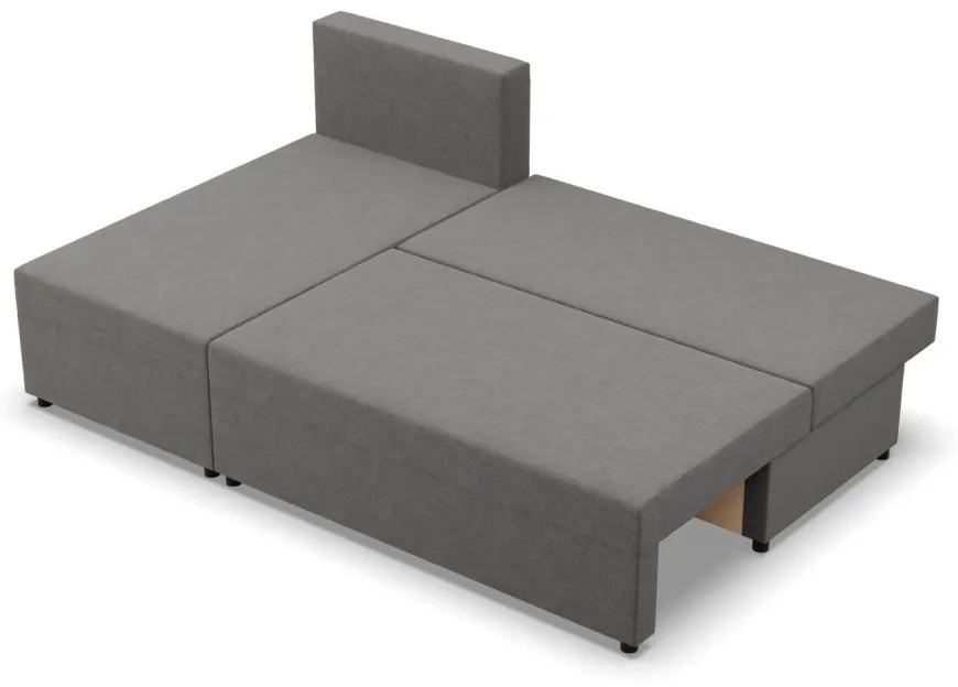 Nobu sarokkanapé, fonott, univerzális oldal, fekete