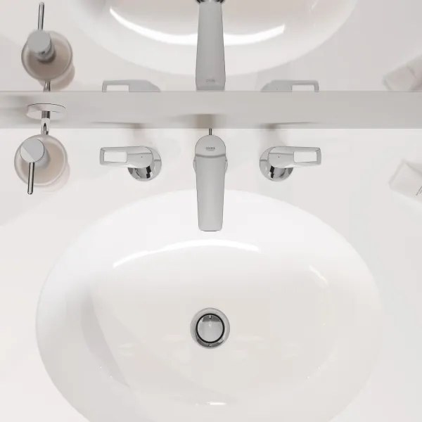 GROHE 39423000 - Beépíthető mosdó BAU CERAMIC 560 × 420 mm kerámia/fehér