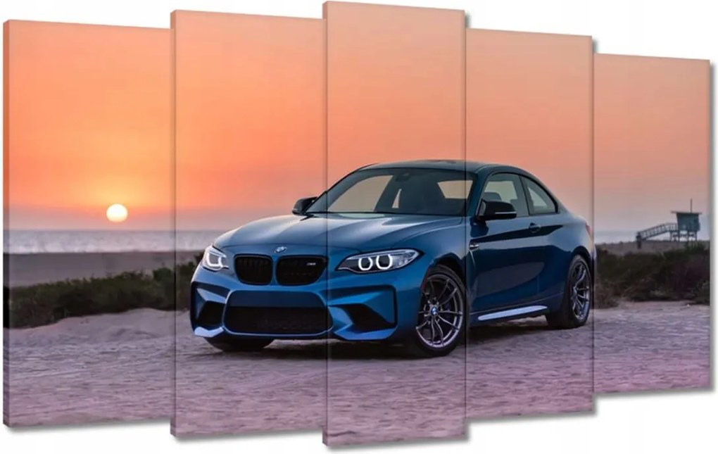Vászonkép 100x60 Tájkép Bmw Naplemente