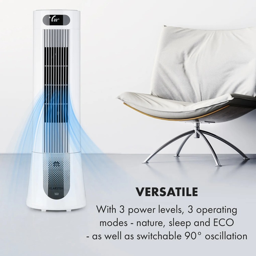 Klarstein Skyscraper Frost, léghűtő, 45 W, 7 liter, 2 hordozható