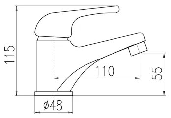 RAV Slezák SAJ091.0 - mosdócsaptelep JUNIOR 11,5 cm piros/sárga