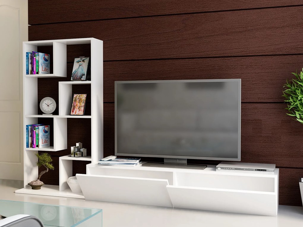 TV szekrény Bare - White