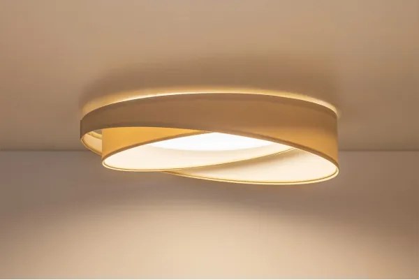 Dimmelhető LED mennyezeti lámpa SM. GALAXY M. LED/24W/230V átmérő 55 cm krémszínű/fehér + távirányító