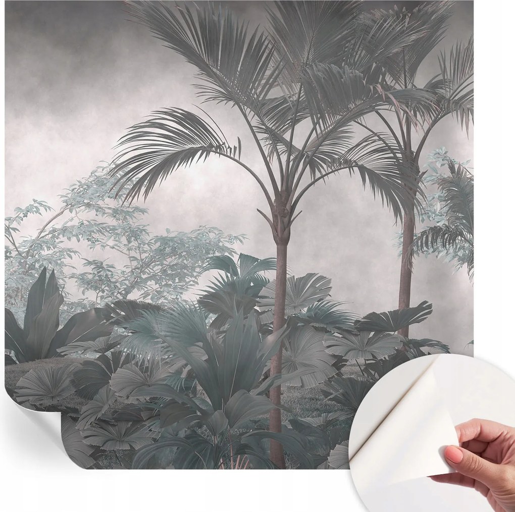 Öntapadós tapéta Fali furnér 3D hatás Egzotikus természet 250x250 cm