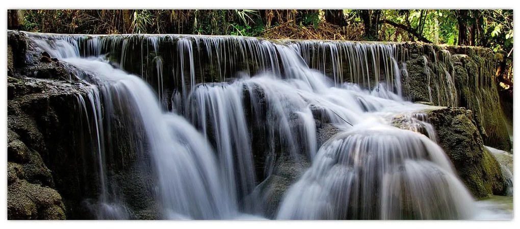 Kép - Vízesések kaszkádjai (120x50 cm)