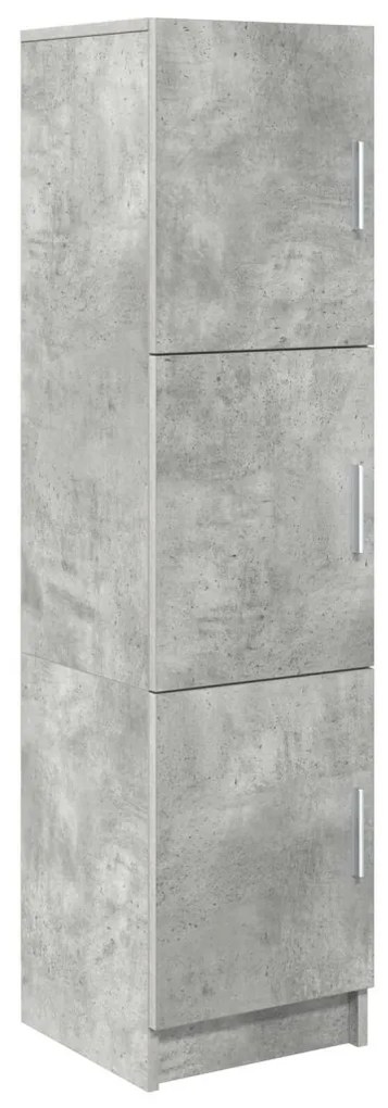 Magas Tároló Beton szürke 31,5 x 32 x 124 cm Faanyag