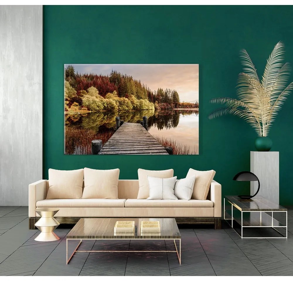 Autumn Path üvegfestés, 80 x 120 cm - Styler