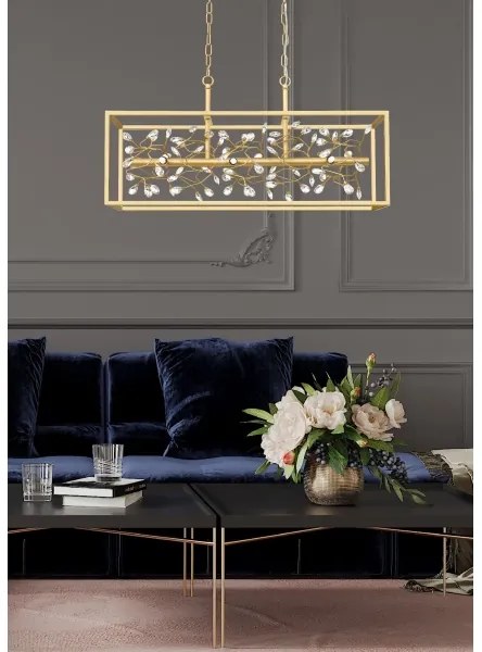 Zuma Line P0578-06C-V7V7 - Csillár láncon SPRING 6xG9/33W/230V arany