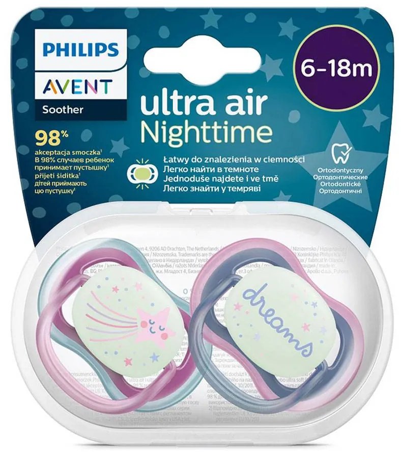 Baba cumi Ultra air Night Avent 6- 18 hónap - 2 darab lány