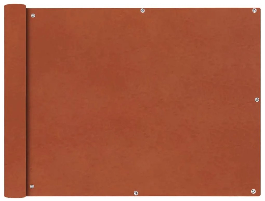 terrakotta színű oxford szövet erkély sötétítő 90 x 600 cm