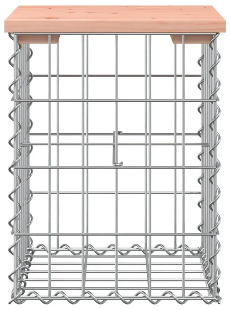 tömör duglászfenyő gabion kerti pad 33x31x42 cm