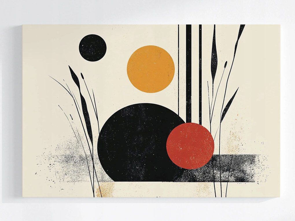 Poszter Grafika Geometria Bauhaus Wabi-sabi Kör 120x80