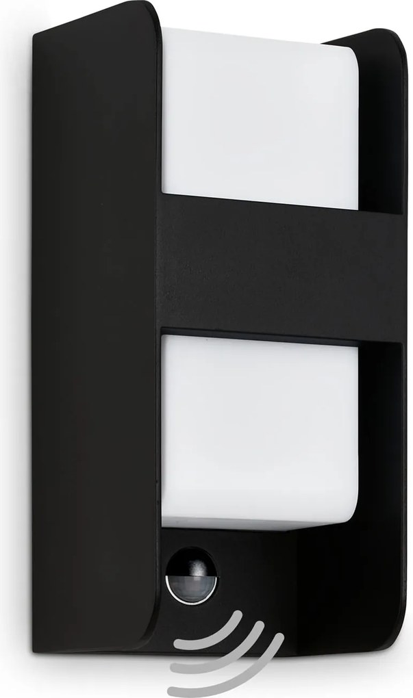 5, Kültéri lámpa Fali Lámpa mozgásérzékelő fekete