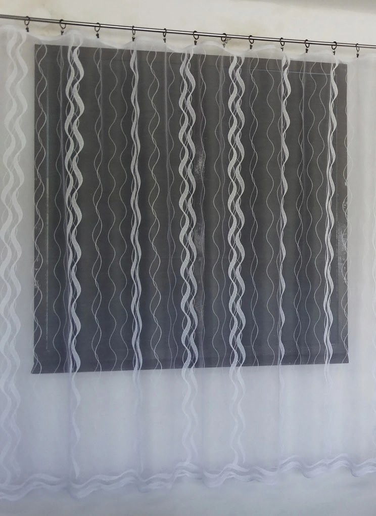 Mg Függöny 58/100 Fehér magasság 200cm lengyel 0,5m