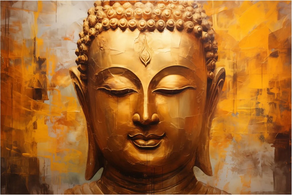 Kép - Buddha, olajfestmény (90x60 cm)