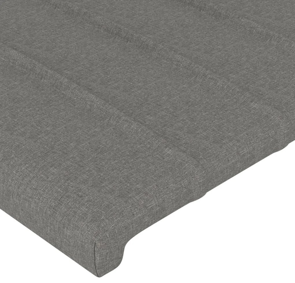 4 db sötétszürke szövet fejtámla 90x5x78/88 cm