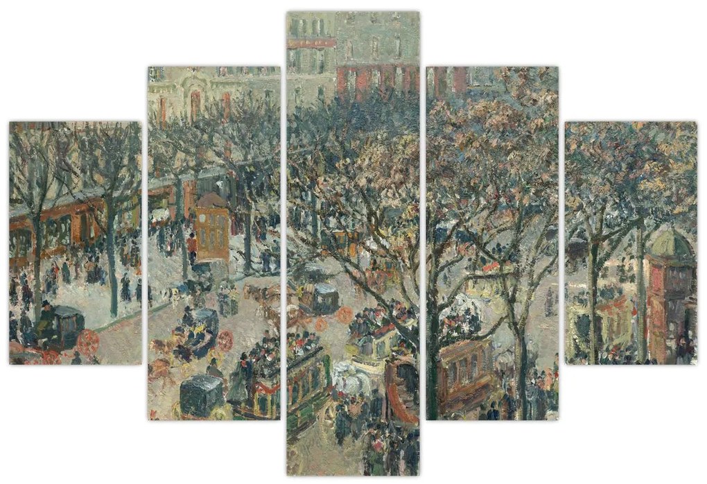 Kép - Camille Pissarro, Boulevard des Italiens, Morning, Sunlight, reprodukciók (150x105 cm)