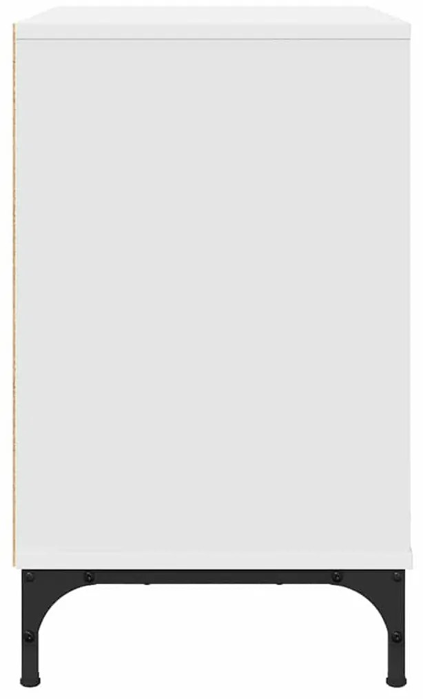 Éjjeli asztal fiókkal Fehér 63.5 x 36 x 61 cm Faanyag