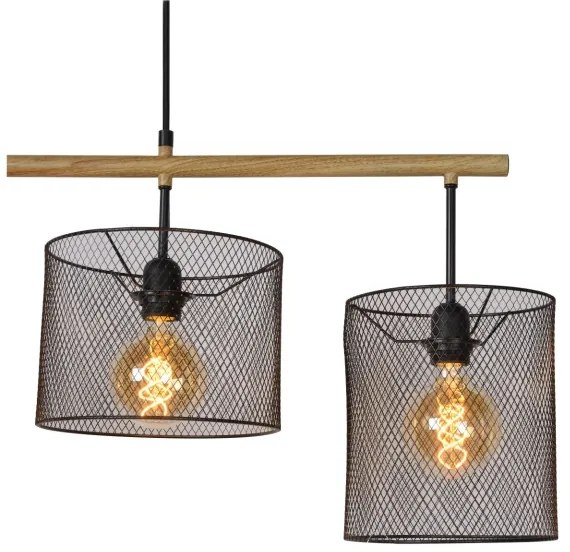 Lucide 45459/04/30 - Csillár zsinóron BASKETT 4xE27/60W/230V