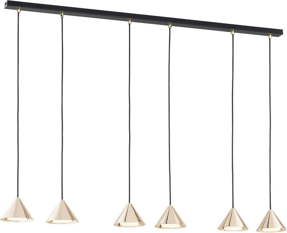 Emibig modern függeszték elit fekete arany emi1329/6
