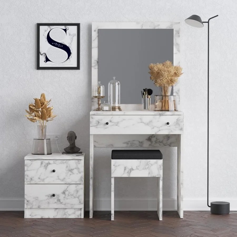 Fésülködő asztal Nice - Carrara Marble