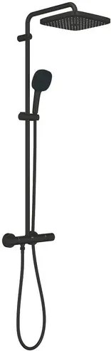 Grohe Tempesta System Cube zuhanyrendszer termosztatikus csapteleppel fekete matt 266892431 G266892431
