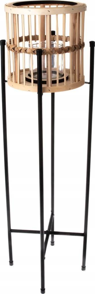 Bambusz Lampion Természetes Kerek Ø20 cm x 74 cm
