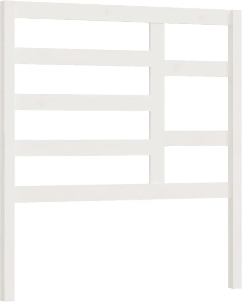 vidaXL fehér tömör fenyőfa ágyfejtámla 106 x 4 x 104 cm