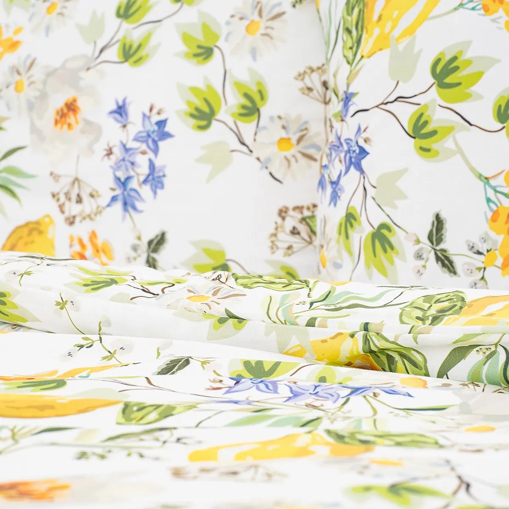 4Home Lemon Delight pamut ágyneműhuzat, 140 x 220 cm, 70 x 90 cm