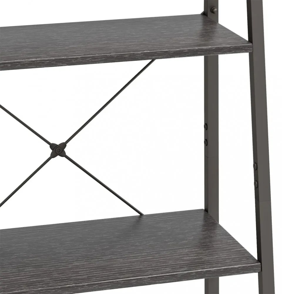 4 szintes fekete állópolc 56 x 35 x 140 cm