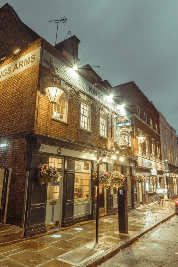 Poszter 40x60cm King Arms Pub Greenwich, Assaf Frank